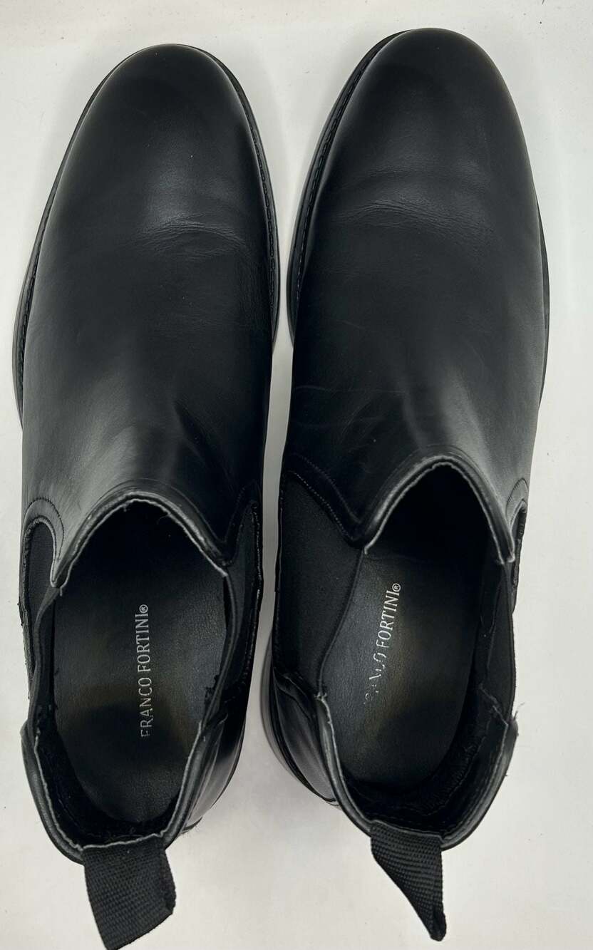 Franco Fortini Glory Black Leather Chelsea Boots Size 9.5 - Picture 6 of 8